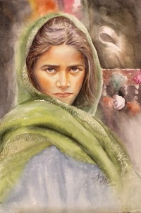 Imran Khan, 14 x 21 Inch, Watercolor on Paper, Figurative Painting, AC-IMK-008